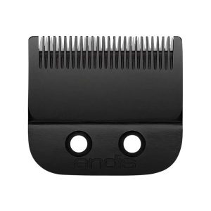 Andis Master Cordless Li Replacement Black Fade Blade (Item #74405), 28-tooth PVD-coated carbon steel blade adjustable from size 00000 to 000, designed for ultra-close fades and detailed blending; compatible with Andis Master Cordless Clipper (Model MLC).
