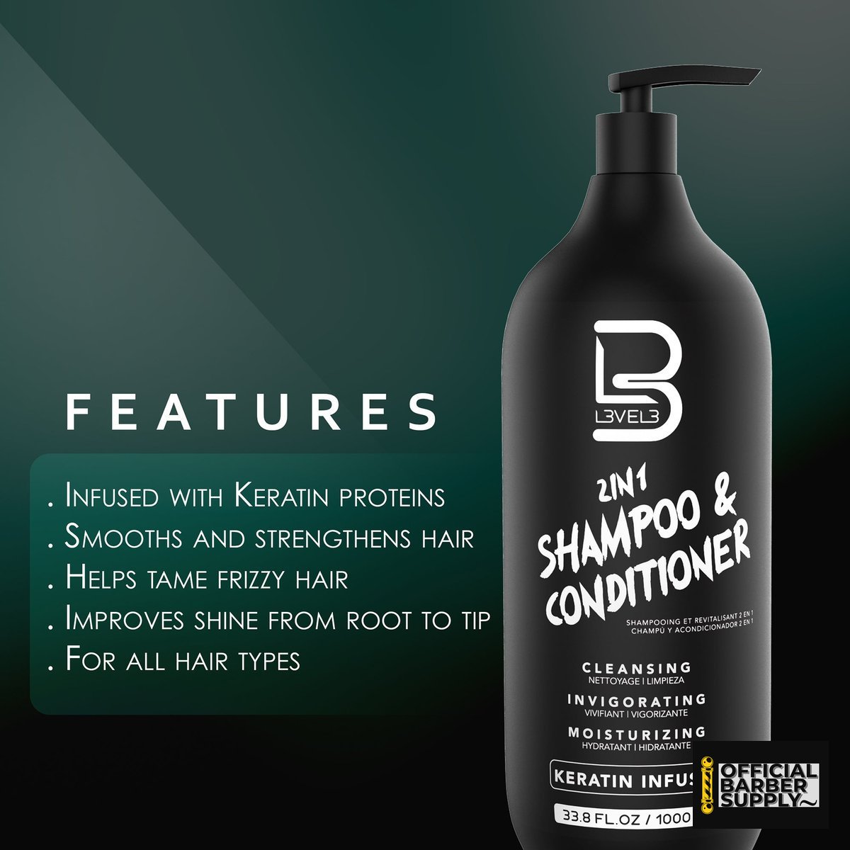 L3VEL3 2 IN 1 Shampoo & Conditioner