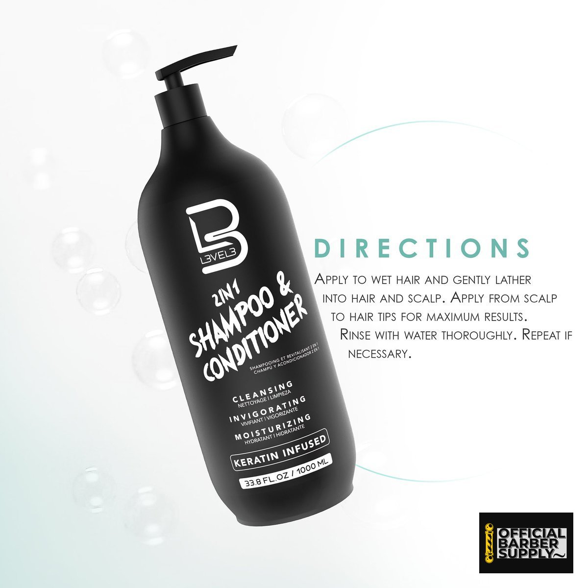 L3VEL3 2 IN 1 Shampoo & Conditioner