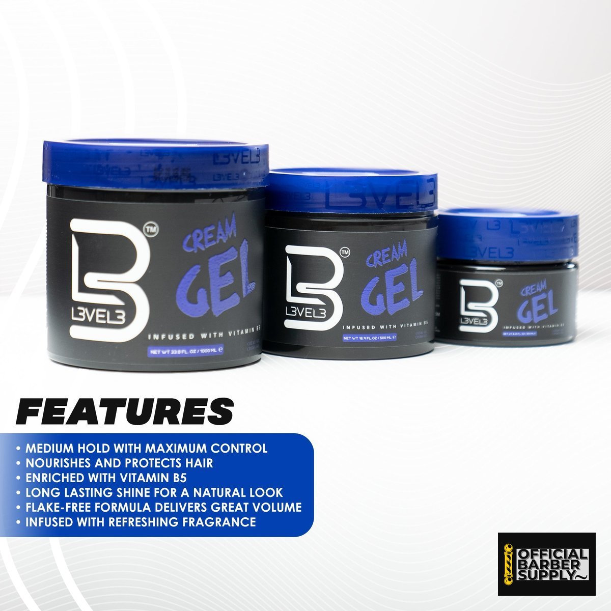 L3VEL3 Cream Gel