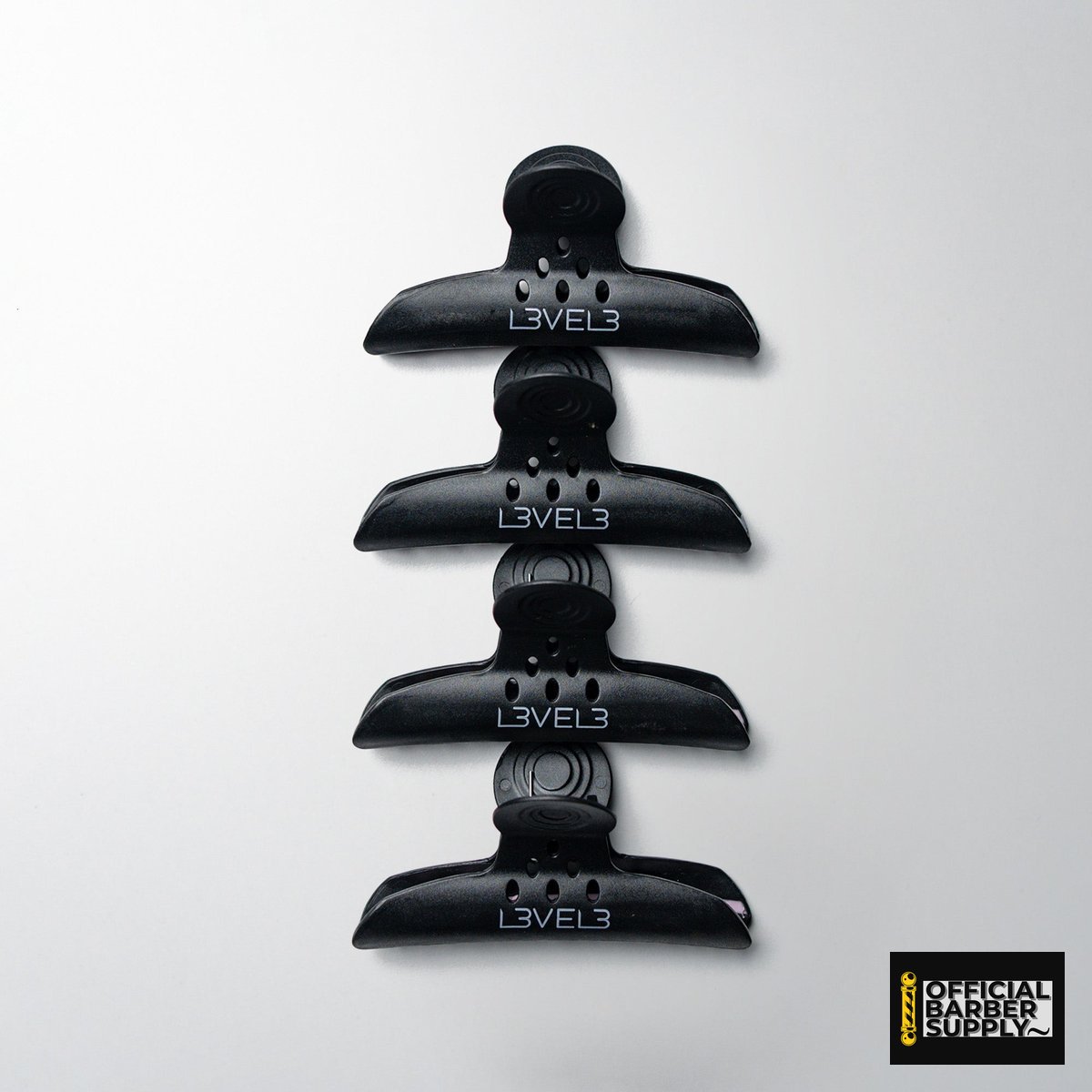 L3VEL3 Hair Claw Clips - 4 Pack