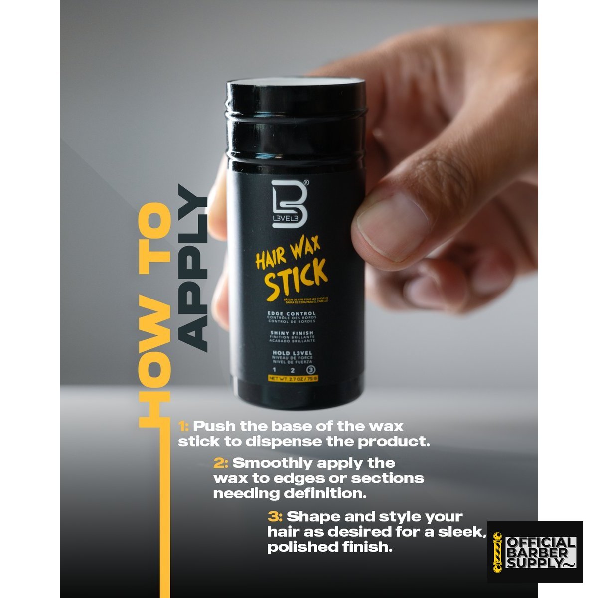 L3VEL3 Hair Wax Stick