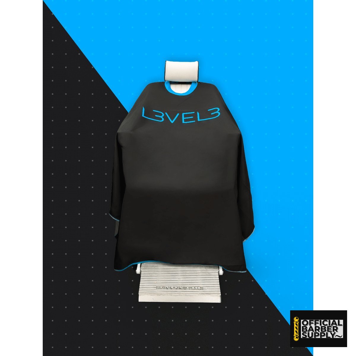 L3VEL3 Professional Rubber Neck Cutting Cape