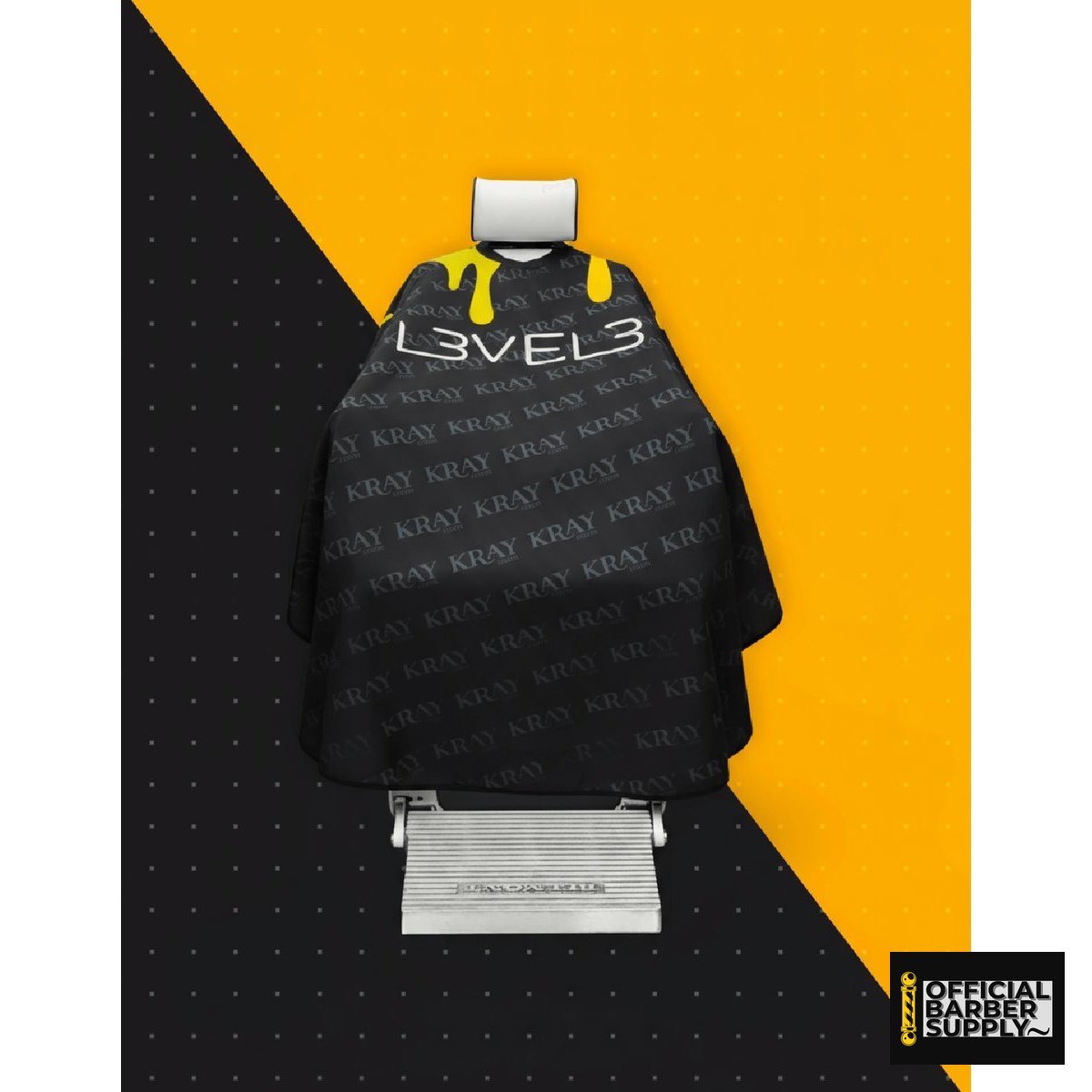 L3VEL3 Professional Rubber Neck Cutting Cape