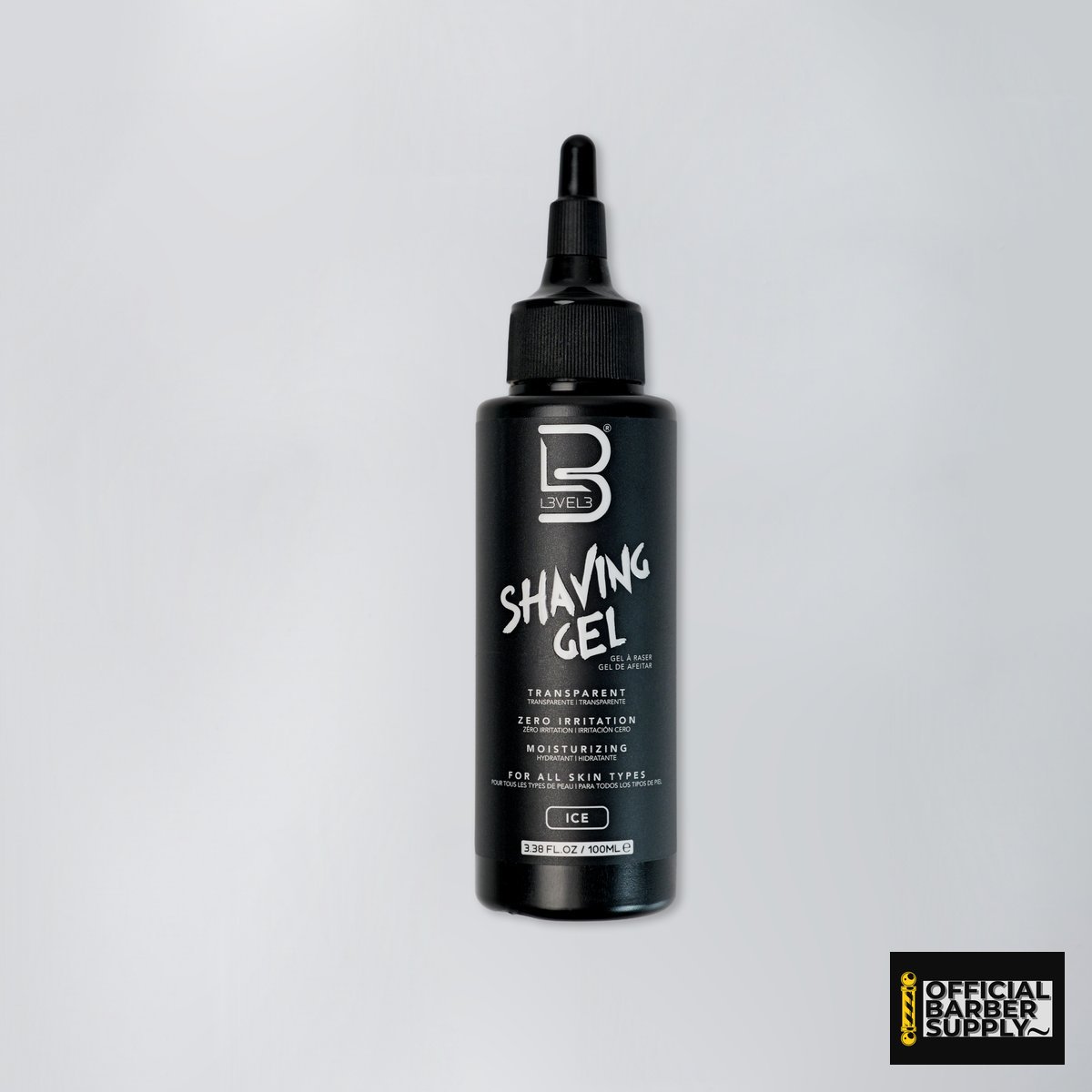 L3VEL3 Transparent Shaving Gel