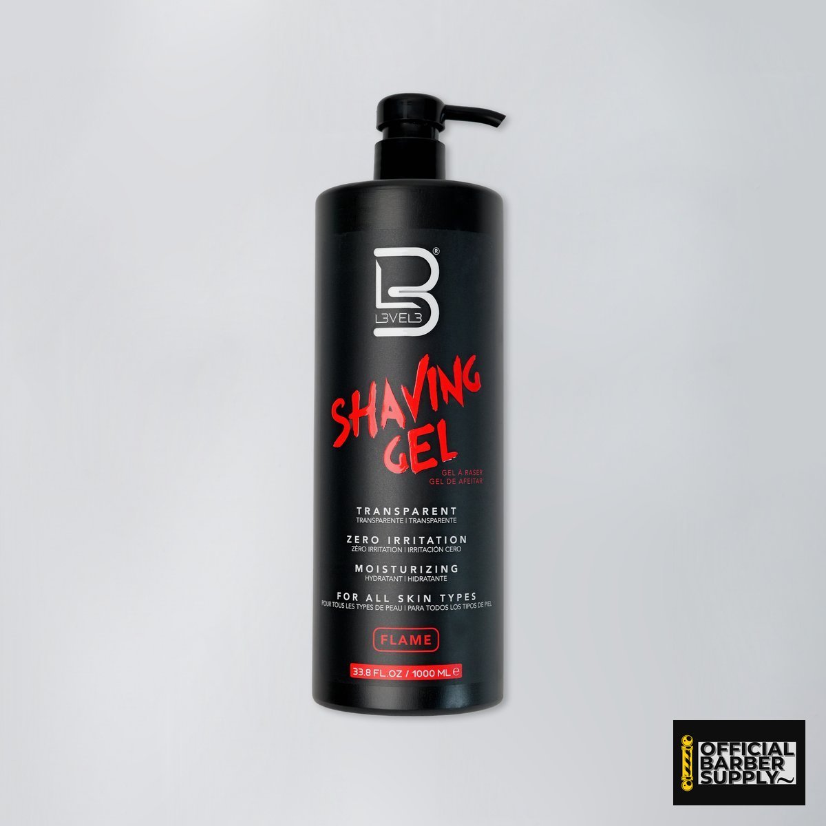 L3VEL3 Transparent Shaving Gel