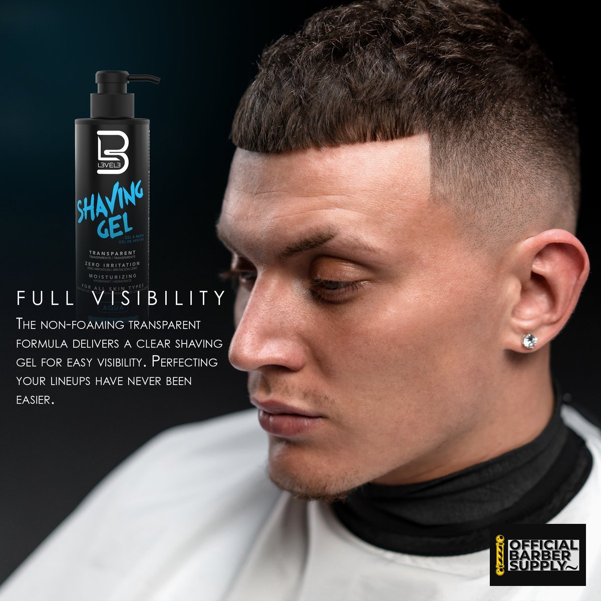 L3VEL3 Transparent Shaving Gel