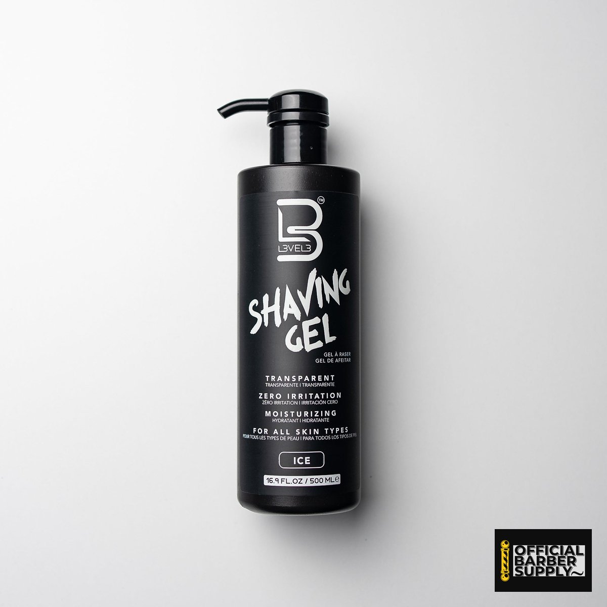 L3VEL3 Transparent Shaving Gel