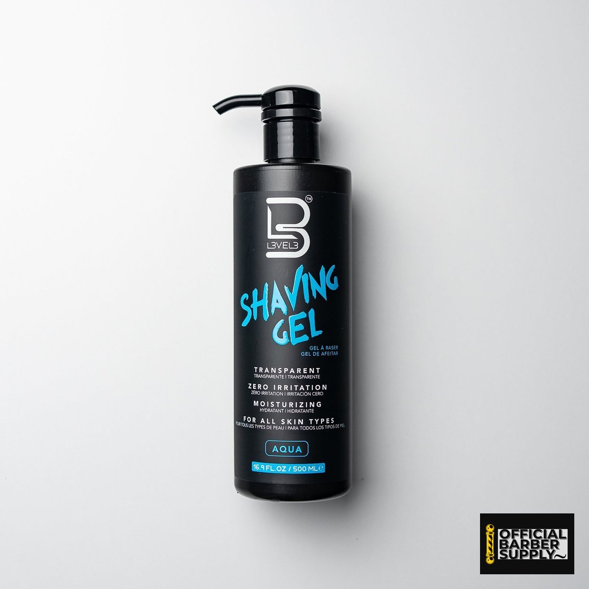 L3VEL3 Transparent Shaving Gel