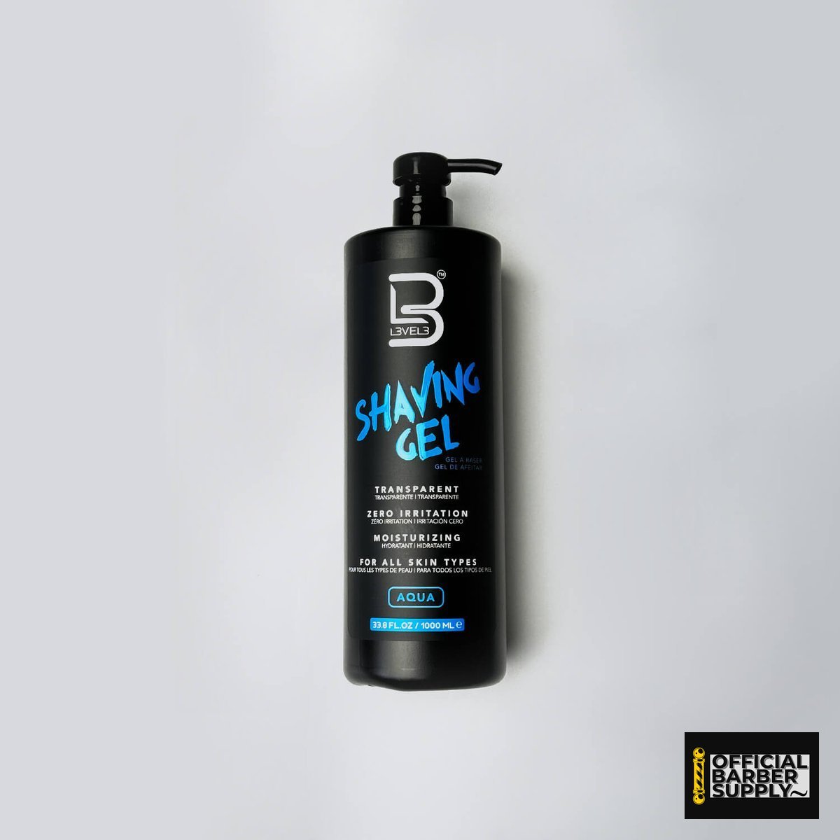 L3VEL3 Transparent Shaving Gel