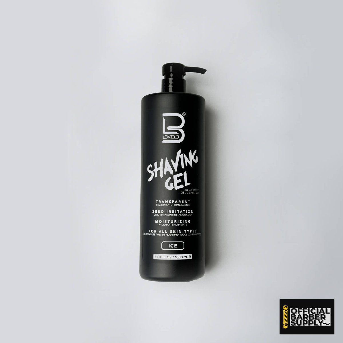 L3VEL3 Transparent Shaving Gel